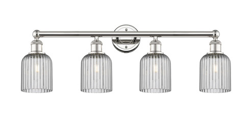 Edison Four Light Bath Vanity in Polished Nickel (405|616-4W-PN-G559-5SM)