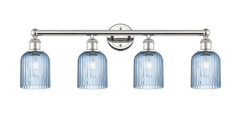 Edison Four Light Bath Vanity in Polished Nickel (405|616-4W-PN-G559-5BL)