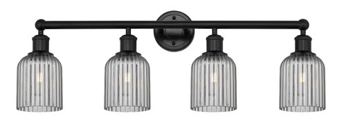 Edison Four Light Bath Vanity in Matte Black (405|616-4W-BK-G559-5SM)
