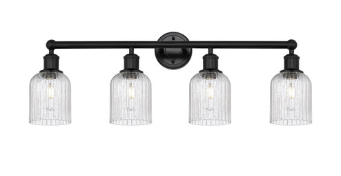 Edison Four Light Bath Vanity in Matte Black (405|616-4W-BK-G559-5SDY)