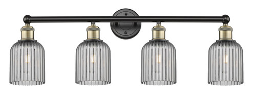 Edison Four Light Bath Vanity in Black Antique Brass (405|616-4W-BAB-G559-5SM)