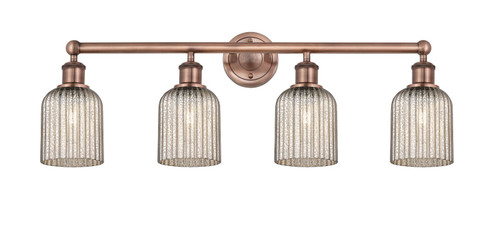 Edison Four Light Bath Vanity in Antique Copper (405|616-4W-AC-G559-5ME)