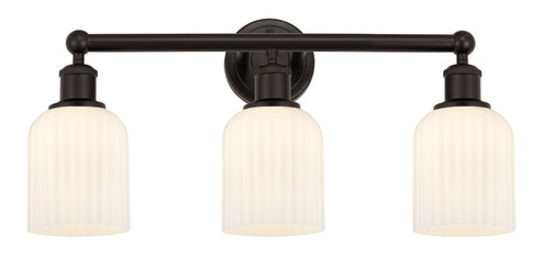 Edison Three Light Bath Vanity in Oil Rubbed Bronze (405|616-3W-OB-G559-5GWH)