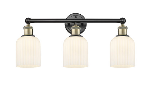 Edison Three Light Bath Vanity in Black Antique Brass (405|616-3W-BAB-G559-5GWH)