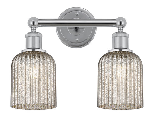 Edison Two Light Bath Vanity in Polished Chrome (405|616-2W-PC-G559-5ME)