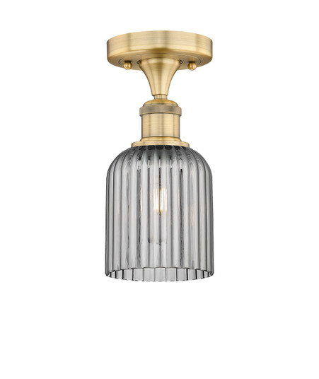 Edison One Light Semi-Flush Mount in Brushed Brass (405|616-1F-BB-G559-5SM)