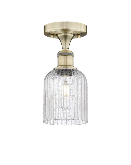 Edison One Light Semi-Flush Mount in Antique Brass (405|616-1F-AB-G559-5SDY)