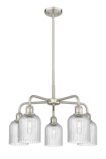 Ballston Five Light Chandelier in Satin Nickel (405|516-5CR-SN-G559-5SDY)