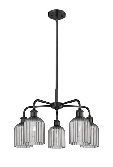 Ballston Five Light Chandelier in Matte Black (405|516-5CR-BK-G559-5SM)