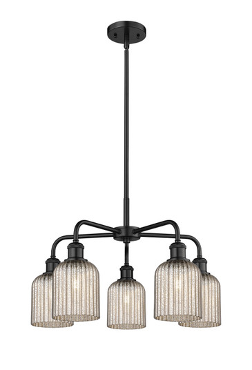 Ballston Five Light Chandelier in Matte Black (405|516-5CR-BK-G559-5ME)