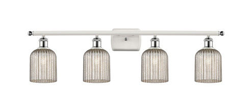 Ballston Four Light Bath Vanity in White Polished Chrome (405|516-4W-WPC-G559-5ME) Ballston Four Light Bath Vanity in White Polished Chrome (405|516-4W-WPC-G559-5ME)