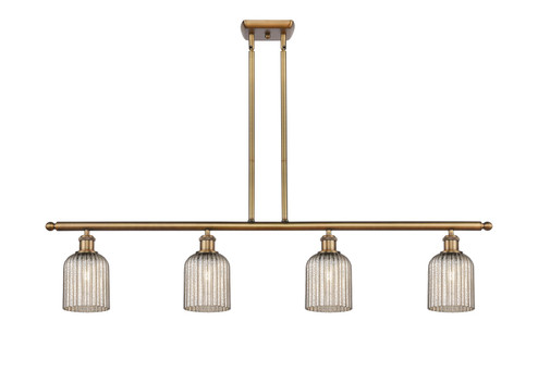 Ballston Four Light Island Pendant in Brushed Brass (405|516-4I-BB-G559-5ME)