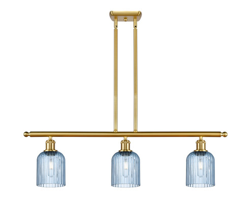 Ballston Three Light Island Pendant in Satin Gold (405|516-3I-SG-G559-5BL)