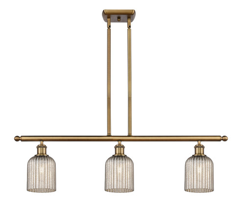 Ballston Three Light Island Pendant in Brushed Brass (405|516-3I-BB-G559-5ME)