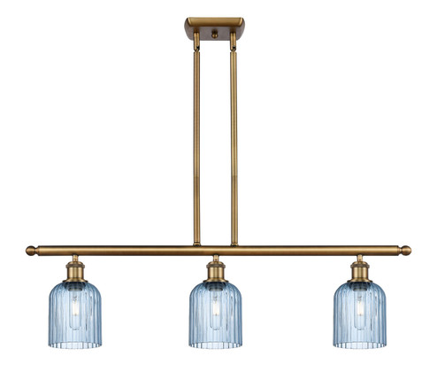 Ballston Three Light Island Pendant in Brushed Brass (405|516-3I-BB-G559-5BL)