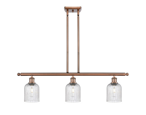 Ballston Three Light Island Pendant in Antique Copper (405|516-3I-AC-G559-5SDY)
