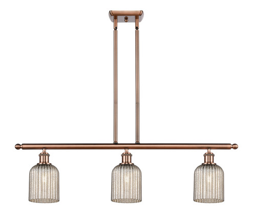 Ballston Three Light Island Pendant in Antique Copper (405|516-3I-AC-G559-5ME)