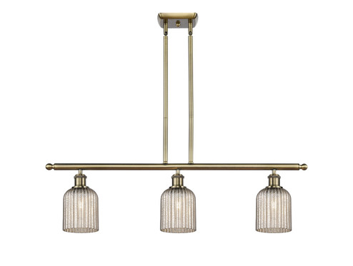 Ballston Three Light Island Pendant in Antique Brass (405|516-3I-AB-G559-5ME)