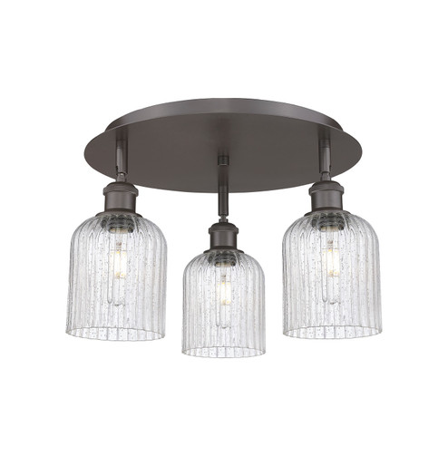 Ballston Three Light Semi-Flush Mount in Oil Rubbed Bronze (405|516-3C-OB-G559-5SDY)