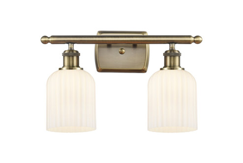 Ballston Two Light Bath Vanity in Antique Brass (405|516-2W-AB-G559-5GWH)