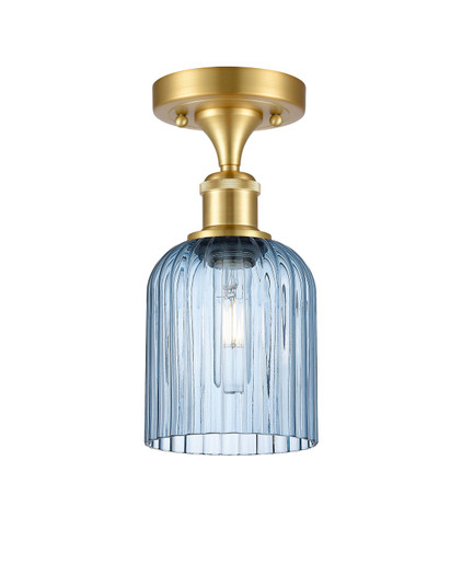 Ballston One Light Semi-Flush Mount in Satin Gold (405|516-1C-SG-G559-5BL)