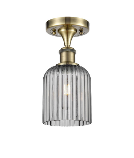 Ballston One Light Semi-Flush Mount in Antique Brass (405|516-1C-AB-G559-5SM)