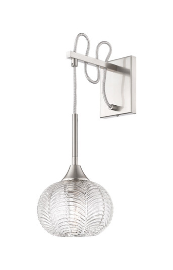 Downtown Urban One Light Wall Sconce in Brushed Satin Nickel (405|323-1W-SN-G323-7CL)