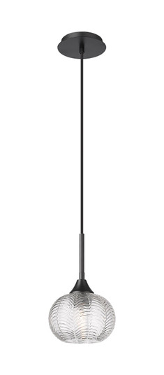 Berkshire One Light Pendant in Matte Black (405|323-1P-BK-G323-7CL)