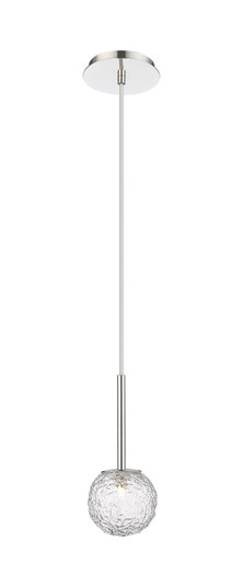 Downtown Urban One Light Mini Pendant in Polished Nickel (405|320-1P-PN-G320-6CL-PN)