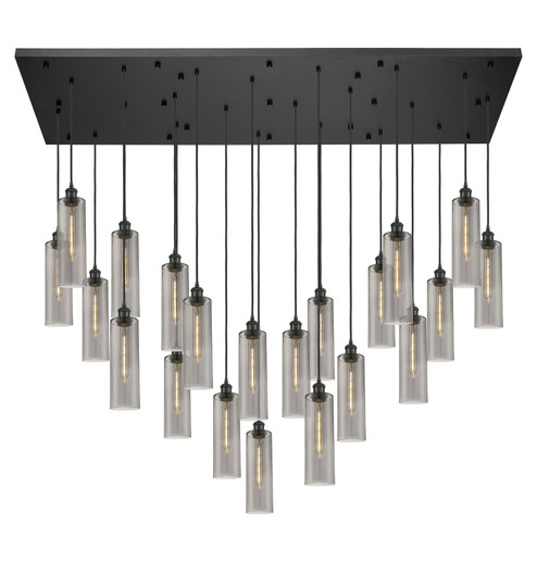 Downtown Urban 21 Light Pendant in Matte Black (405|172BK-B-21P-BK-G434-12SM)