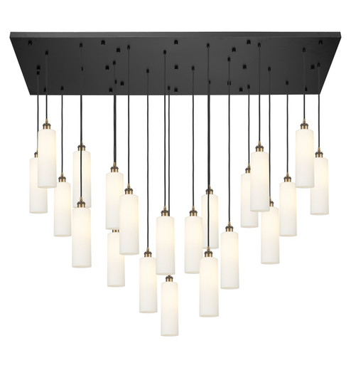 Downtown Urban 21 Light Pendant in Brushed Brass (405|172BK-B-21P-BB-G434-12WH)
