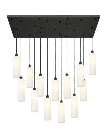 Downtown Urban 13 Light Pendant in Matte Black (405|154BK-B-13P-BK-G434-12WH)