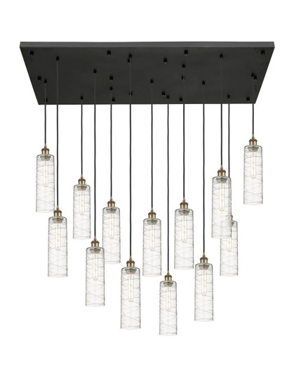 Downtown Urban 13 Light Pendant in Brushed Brass (405|154BK-B-13P-BB-G434-12DE)