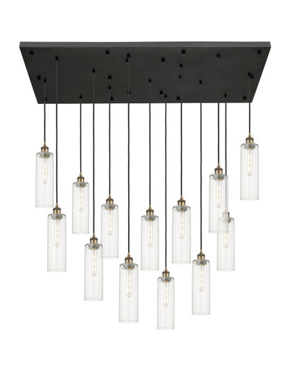 Downtown Urban 13 Light Pendant in Brushed Brass (405|154BK-B-13P-BB-G434-12CL)