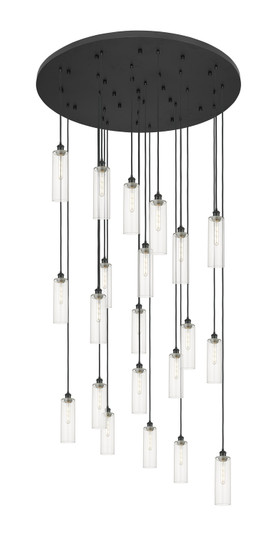 Downtown Urban 21 Light Pendant in Matte Black (405|148BK-B-21P-BK-G434-12CL)