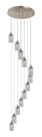 Downtown Urban 12 Light Pendant in Brushed Satin Nickel (405|126B-12P-SN-G434-7SM)