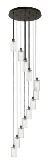 Downtown Urban 12 Light Pendant in Matte Black (405|126B-12P-BK-G434-7SDY)