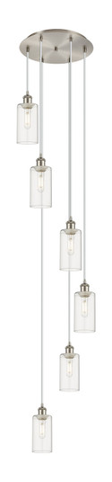 Downtown Urban Six Light Pendant in Brushed Satin Nickel (405|116B-6P-SN-G434-7CL)