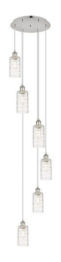 Downtown Urban Six Light Pendant in Polished Nickel (405|116B-6P-PN-G434-7DE) Downtown Urban Six Light Pendant in Polished Nickel (405|116B-6P-PN-G434-7DE)