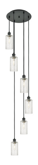 Downtown Urban Six Light Pendant in Matte Black (405|116B-6P-BK-G434-7SDY)