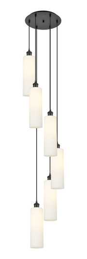 Ballston Six Light Pendant in Brushed Satin Nickel (405|116B-6P-BK-G434-12WH)