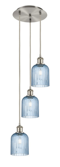 Ballston Three Light Pendant in Brushed Satin Nickel (405|113B-3P-SN-G559-5BL)