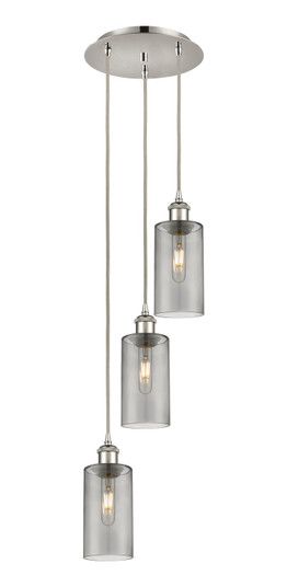 Downtown Urban Three Light Pendant in Polished Nickel (405|113B-3P-PN-G434-7SM) Downtown Urban Three Light Pendant in Polished Nickel (405|113B-3P-PN-G434-7SM)