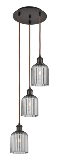 Ballston Three Light Pendant in Oil Rubbed Bronze (405|113B-3P-OB-G559-5SM)