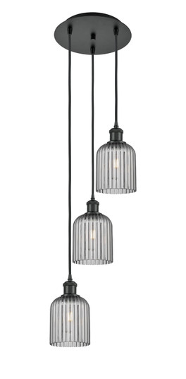 Ballston Three Light Pendant in Matte Black (405|113B-3P-BK-G559-5SM)