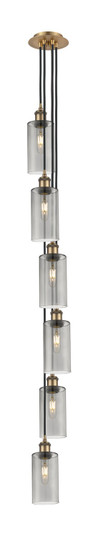 Downtown Urban Six Light Pendant in Brushed Brass (405|106B-6P-BB-G434-7SM)