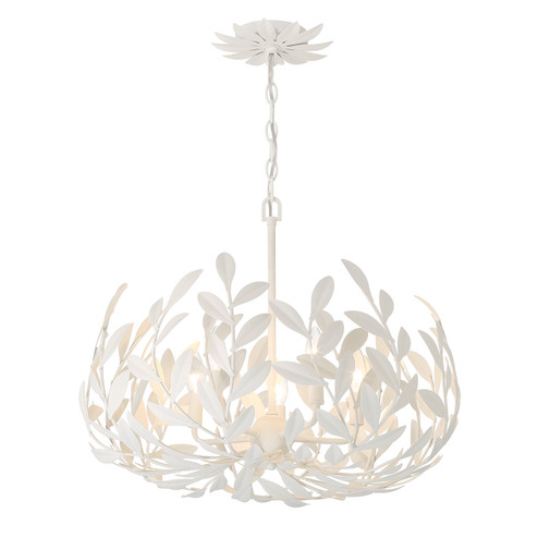 Broche Five Light Chandelier in Matte White (60|566-MT)