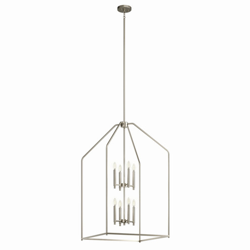 Madden Eight Light Foyer Pendant in Brushed Nickel (12|52724NI)