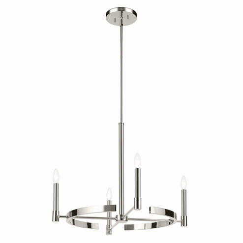Tolani Four Light Chandelier in Polished Nickel (12|52426PN)