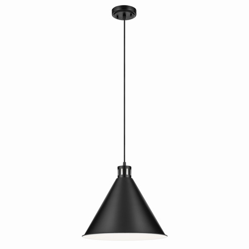 Zailey One Light Pendant in Black (12|52177BK)